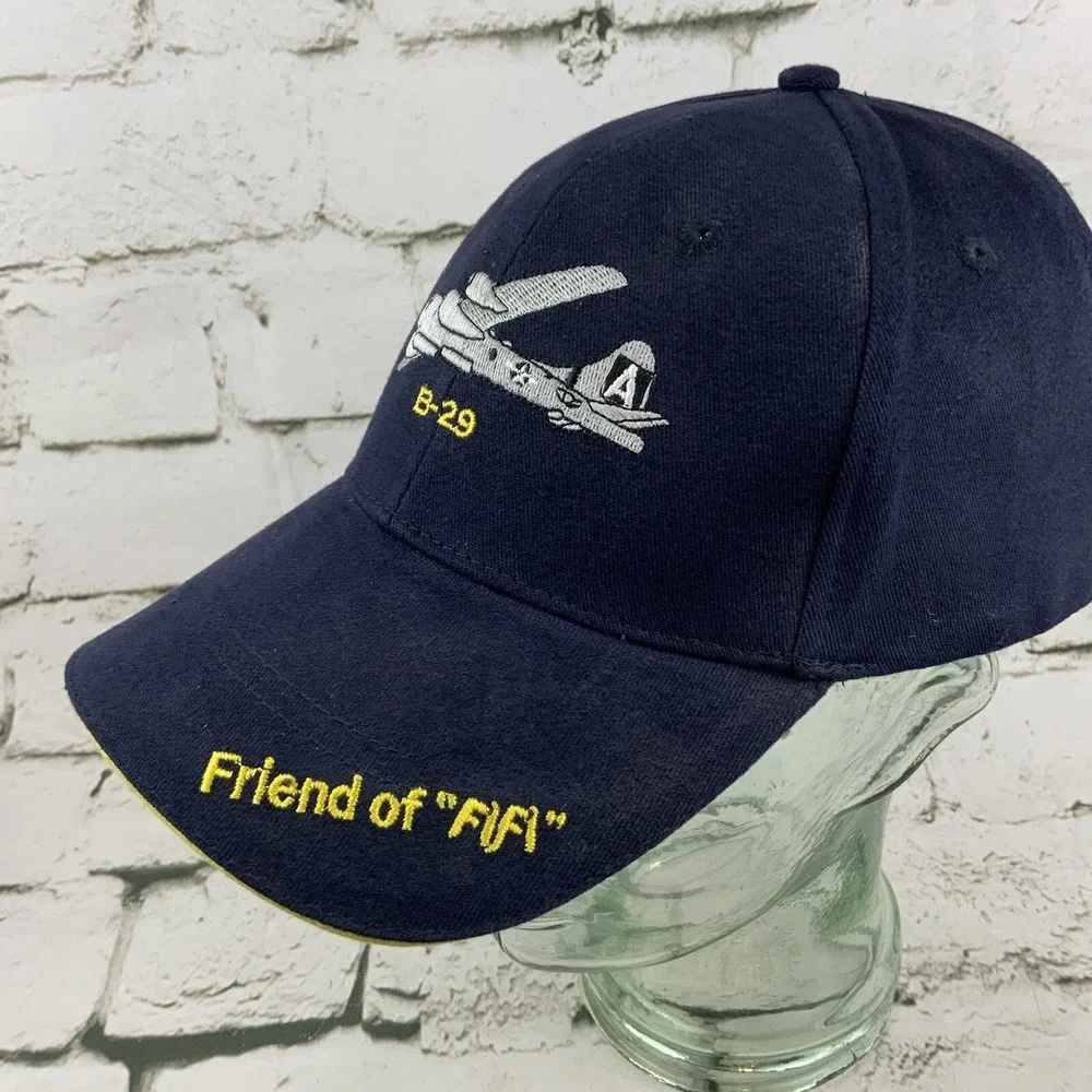 Commemorative Air Force Ball Cap Hat B-29 Friend Of FiFi Strap Back Blue - Picture 2 of 6